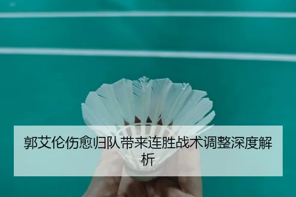 郭艾伦伤愈归队带来连胜战术调整深度解析